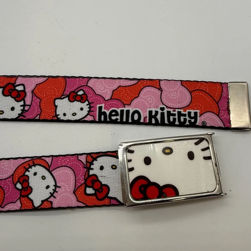 Buckle-Down Hello Kitty Pink Camo Belt Flip top Buckle Y2K USA Sanrio one size